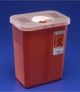 2 GAL CONTAINER RED/CLEAR TOP